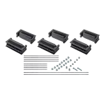 Zestaw wsporczy nVent ERIFLEX FleXbus 3 biegunowy, ułożenie płaskie, 138 mm x 123 mm