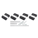 Zestaw wsporczy nVent ERIFLEX FleXbus 3 biegunowy, przewód zerowy, ułożenie płaskie, 138 mm x 125,5 mm