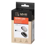 AGRA lampka podszafkowa LED 2,5W, 80lm, 4000K, czarna