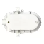 BODRUM, oprawa oświetleniowa, E27, max. 15W, IP54, klosz szklany, stalowa osłona, biała