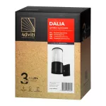 DALIA oprawa ogrodowa, E27, max. 15W, IP54, czarna