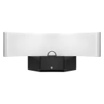 PILEA LED 9W, lampa ogrodowa z czujnikiem PIR, 700lm, IP54, 4000K, czarna