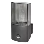 PEONIA oprawa ogrodowa z czujnikiem PIR, E27, max. 15W, IP54, czarna