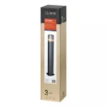 PEONIA oprawa ogrodowa słupek, E27, max. 15W, IP54, 75 cm, czarna