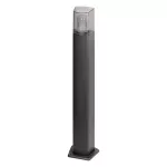 PEONIA oprawa ogrodowa słupek z czujnikiem PIR, E27, max. 15W, IP54, 75 cm, czarna