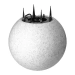 OFELIA oprawa ogrodowa kula, E27, max. 18W, IP65, kamień, ⌀380