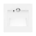 DRACO LED NEW 1,5W, oprawa schodowa podtynkowa, 12VDC, 30lm, 3000K, biała, czujnik ruchu i zmierzchu