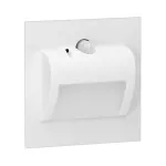DRACO LED NEW 1,5W, oprawa schodowa podtynkowa, 12VDC, 30lm, 3000K, biała, czujnik ruchu i zmierzchu