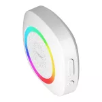 PELA DC, dzwonek bezprzewodowy bateryjny, learning system, 60 dźwięków, LED RGB, 300m, biały