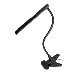 TERI LED, lampka biurkowa z klipsem, 5W, 260lm, 4000K, czarna