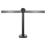 ERGO LED, lampka biurkowa z ładowarką USB, 8W, 400lm, 3000-4000-6000K, zmiana barwy światła, funkcja ściemniania, czarna