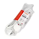 Przedłużacz 3x2P+Z,1,4m, 3x1mm², biały