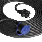 Przedłużacz warsztatowy bryzgoszczelny IP44, 1x2P+Z 20m,kabel gumowy olejoodporny H07RN-F 3x1,5mm², 230VAC/16A, schuko
