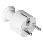 Wtyczka prosta Uni-Schuko 16A, 230V, biała