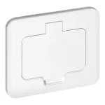Hermetyczne gniazdo elektryczne prostokątne, IP55, 1x2P+Z(French), białe