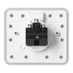 Hermetyczne gniazdo elektryczne prostokątne, IP55, 1x2P+Z(French), białe