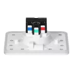 Hermetyczne gniazdo elektryczne prostokątne, IP55, 1x2P+Z(French), białe