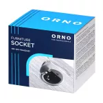 Gniazdo meblowe Ø6cm wpuszczane w blat z pokrywką, ładowarką USB i przewodem 1,9m, 1x2P+Z (Schuko), 1xUSB (typ C; PD20W), srebrne