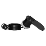 Gniazdo meblowe Ø6cm, wpuszczane w blat z przesuwną pokrywką, ładowarką USB i przewodem 1,9m, 1x2P+Z (French), 2xUSB (typ A+C; PD20W), czarne