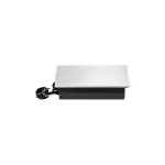 Gniazdo meblowe z przesuwną klapką i przewodem 1,8m, 2x2P+Z (Schuko), 2xUSB (typ A+C; 4,2A), srebrne