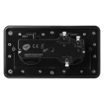 Hermetyczne gniazdo elektryczne podwójne, prostokątne, IP55, kąt otwarcia 110st. szczotkowane aluminium