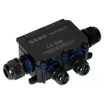 Puszka n/t HD IP68, 0,5-6,0mm2 ,2 dławnice M20, 2 dławnice M16, układ T