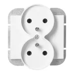 Gniazdo podwójne p/t 2x2P+Z Onyx, 16A, 250V, PT-6OR, biały
