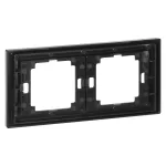 Ramka podwójna Onyx, Ra-2O, czarny