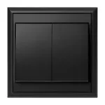 Łącznik p/t świecznikowy Luna, 10A, 250V, WP-2L, czarny