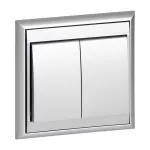Łącznik p/t świecznikowy Luna, 10A, 250V, WP-2L, srebrny