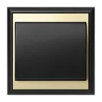 Łącznik p/t schodowy Luna, 10A, 250V, WP-5L, czarny/złoty