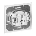 Gniazdo pojedyncze p/t 2P+Z Luna, 16A, 250V, PT-16L, srebrny
