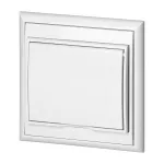 Gniazdo pojedyncze p/t 2P+Z, bryzgoszczelne z klapką Luna, 16A, 250V, PT-16LH, biały