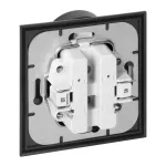 Gniazdo podwójne p/t 2x2P+Z Luna, 16A, 250V, PT-6LR, czarny/złoty