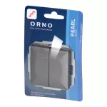 Łącznik p/t schodowy podwójny Pearl, 10A, 250V, WP-2/5P, antracyt