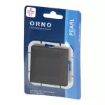 Łącznik krzyżowy p/t Pearl, 10A, 250V, WP-8P, czarny