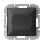 Łącznik krzyżowy p/t Pearl, 10A, 250V, WP-8P, czarny