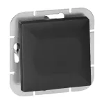 Łącznik krzyżowy p/t Pearl, 10A, 250V, WP-8P, czarny
