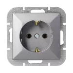 Gniazdo pojedyncze p/t 2P+Z Schuko Pearl, 16A, 250V, PT-17P, antracyt