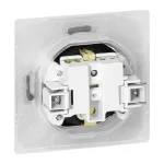Gniazdo pojedyncze p/t 2P+Z Schuko bryzgoszczelne z klapką Pearl, 16A, 250V, PT-17PH, antracyt