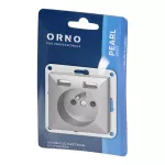 Gniazdo pojedyncze p/t 2P+Z z ładowarką Pearl, 16A, 250V, PT-16P/USB, antracyt
