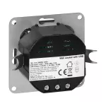 Gniazdo pojedyncze p/t 2P+Z z ładowarką Pearl, 16A, 250V, PT-16P/USB, czarny