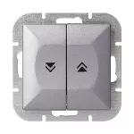 Łącznik roletowy p/t Pearl, 10A, 250V, WP-10P, antracyt