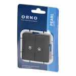 Łącznik roletowy p/t Pearl, 10A, 250V, WP-10P, czarny