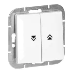 Łącznik roletowy p/t Pearl, 10A, 250V, WP-10P, biały