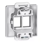 Płytka czołowa + 2xRJ45 Pearl, PC+ARJ45/P2, antracyt