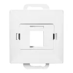 Płytka czołowa + 1xRJ45 Pearl, PC+ARJ45/P1, biały