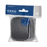Gniazdo pojedyncze n/t 2P+Z, Schuko, bryzgoszczelne z klapką B2, IP54, NT-17B2, szary/czarny