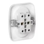Gniazdo podwójne p/t 2x2p 16A, 250V, ATUT, biały
