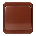 Łącznik zwierny n/t 10A, 250V, światło/dzwonek IP44, SMART, brązowy